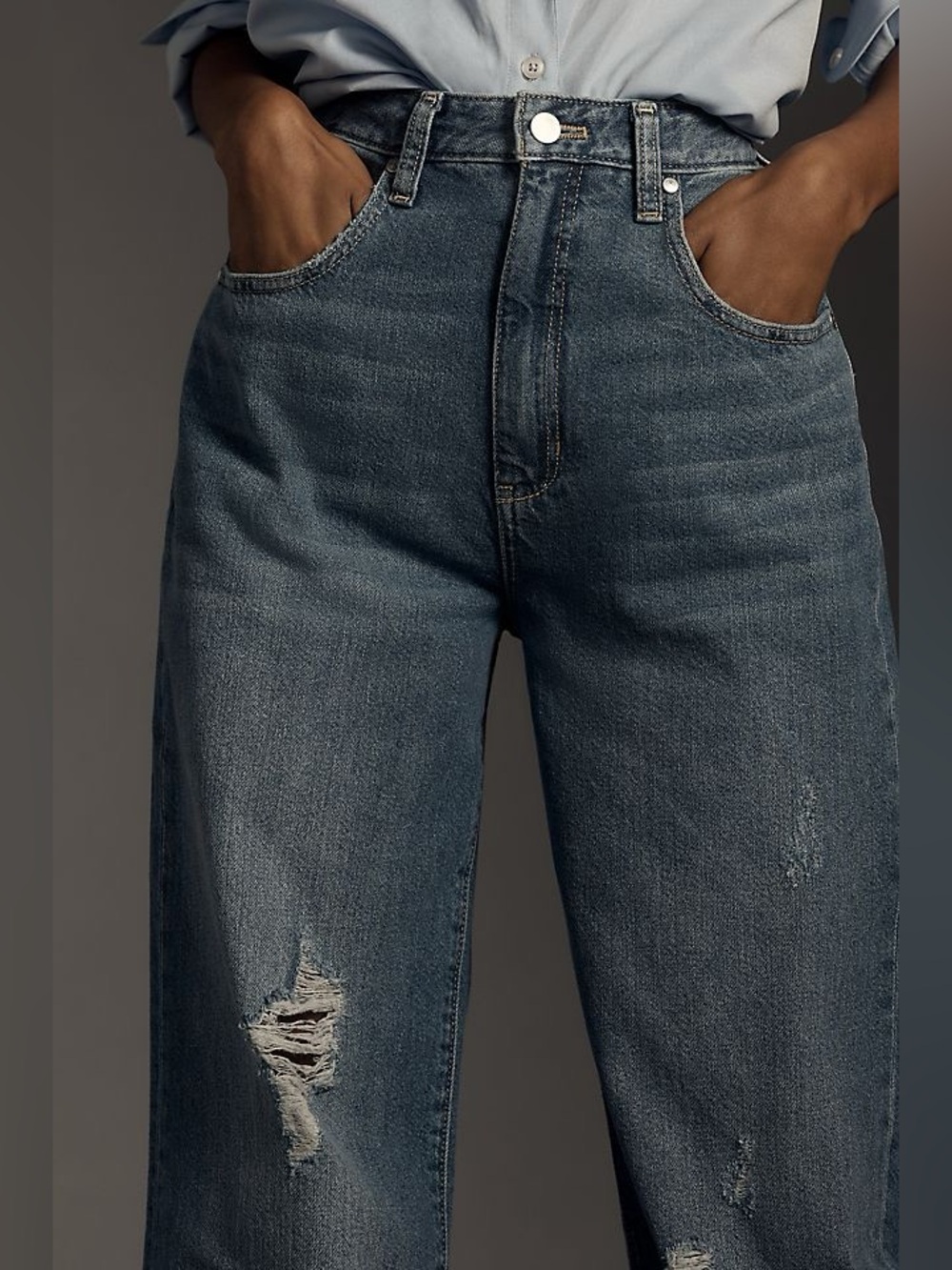 🆕 Pilcro by Anthropologie The Joey High-Rise Straight-Leg Jeans NWT SZ 31 - Picture 3 of 5